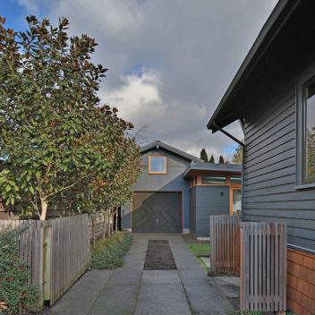 Exterior view of Studio Zerbey modern home office in Seattle, WA