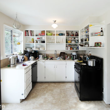 Before construction on Madrona kitchen remodel